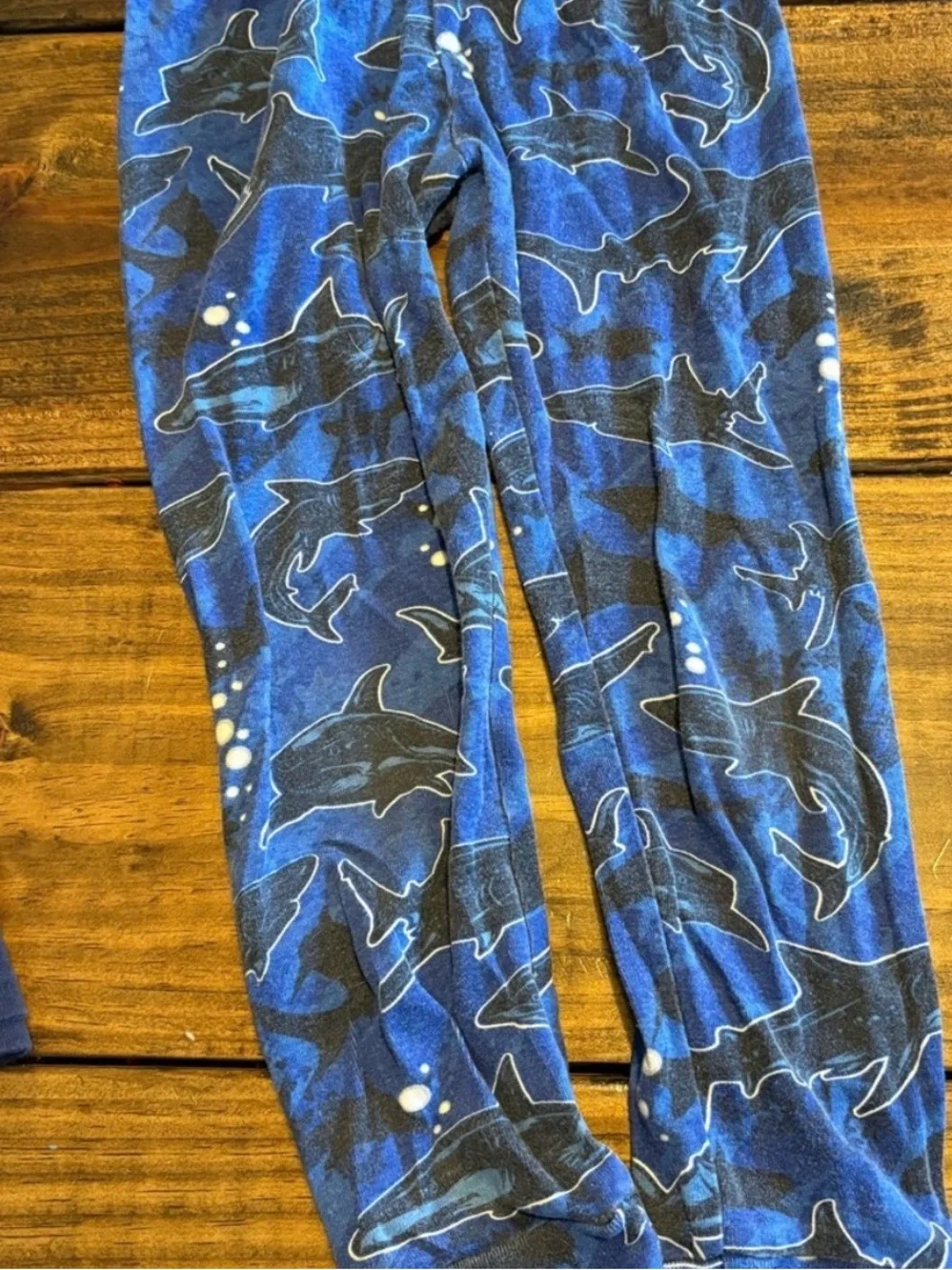 Kids Shark Pajama Set - Blue